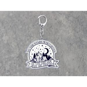 ACOTAR Quote Acrylic Keychain, Fantasy Reader Gift